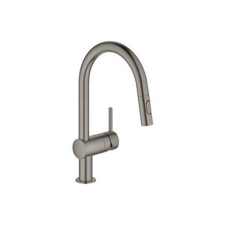 Jednouchwytowa Bateria Zlewozmywakowa Minta Brushed Hard Graphite 32321AL2 Grohe