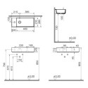 Umywalka Nablatowa Archiplan 60x28 Z Otworem Na Baterię Po Lewej Biała 7408B003-0052 Vitra Umywalka Nablatowa Archiplan 60x28 Z Otworem Na Baterię Po Lewej Biała 7408B003-0052 Vitra