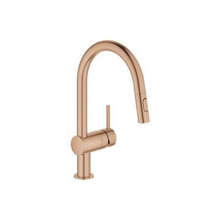 Jednouchwytowa Bateria Zlewozmywakowa Minta Brushed Warm Sunset 32321DL2 Grohe