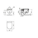 Atelier Blend Curve T520601 Miska WC Podwieszana Z Deską Wolnoopadającą T465501+T376001 Ideal Standard Atelier Blend Curve T520601 Miska WC Podwieszana Z Deską Wolnoopadającą T465501+T376001 Ideal Standard