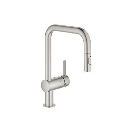 Jednouchwytowa Bateria Zlewozmywakowa Minta Stal Nierdzewna 32322DC2 Grohe