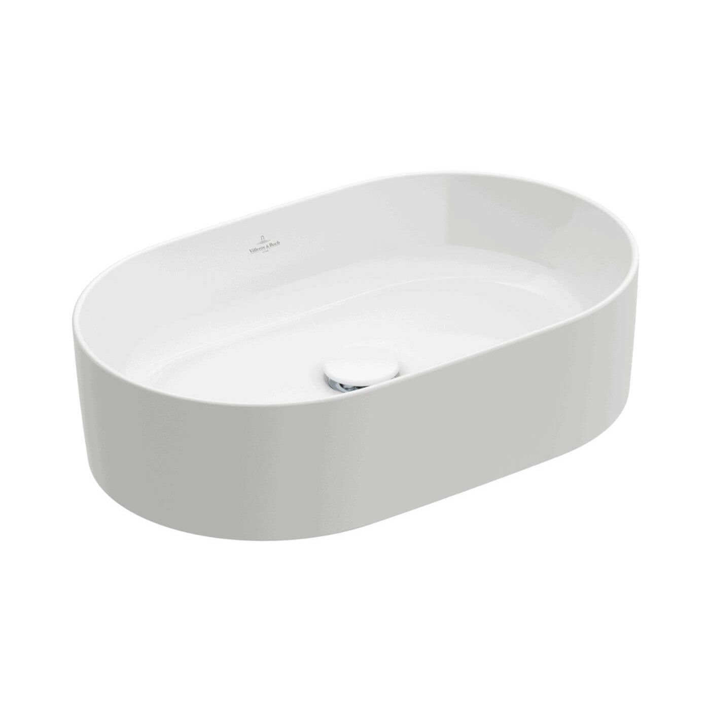 Umywalka Nablatowa Collaro 56x36 Weiss Alpin CeramicPlus 4A1956R1 Villeroy&Boch Umywalka Nablatowa Collaro 56x36 Weiss Alpin CeramicPlus 4A1956R1 Villeroy&Boch