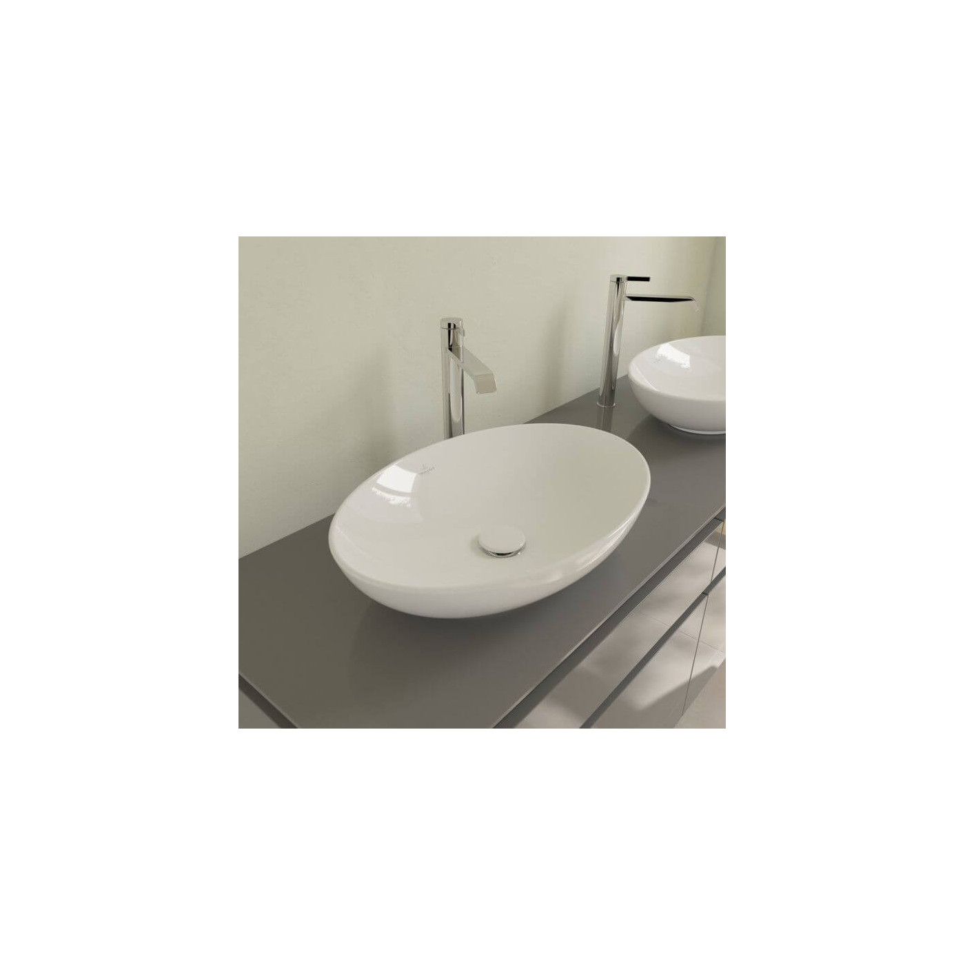 Umywalka Nablatowa Loop&Friends 56x38 CeramicPlus Weiss Alpin 4A4701R1 Villeroy&Boch Umywalka Nablatowa Loop&Friends 56x38 CeramicPlus Weiss Alpin 4A4701R1 Villeroy&Boch