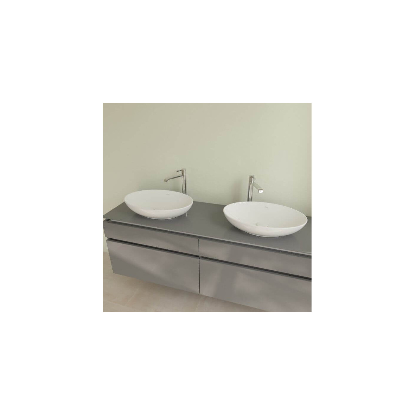 Umywalka Nablatowa Loop&Friends 56x38 CeramicPlus Weiss Alpin 4A4701R1 Villeroy&Boch Umywalka Nablatowa Loop&Friends 56x38 CeramicPlus Weiss Alpin 4A4701R1 Villeroy&Boch