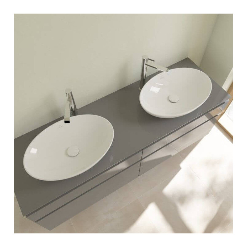 Umywalka Nablatowa Loop&Friends 56x38 CeramicPlus Weiss Alpin 4A4701R1 Villeroy&Boch Umywalka Nablatowa Loop&Friends 56x38 CeramicPlus Weiss Alpin 4A4701R1 Villeroy&Boch