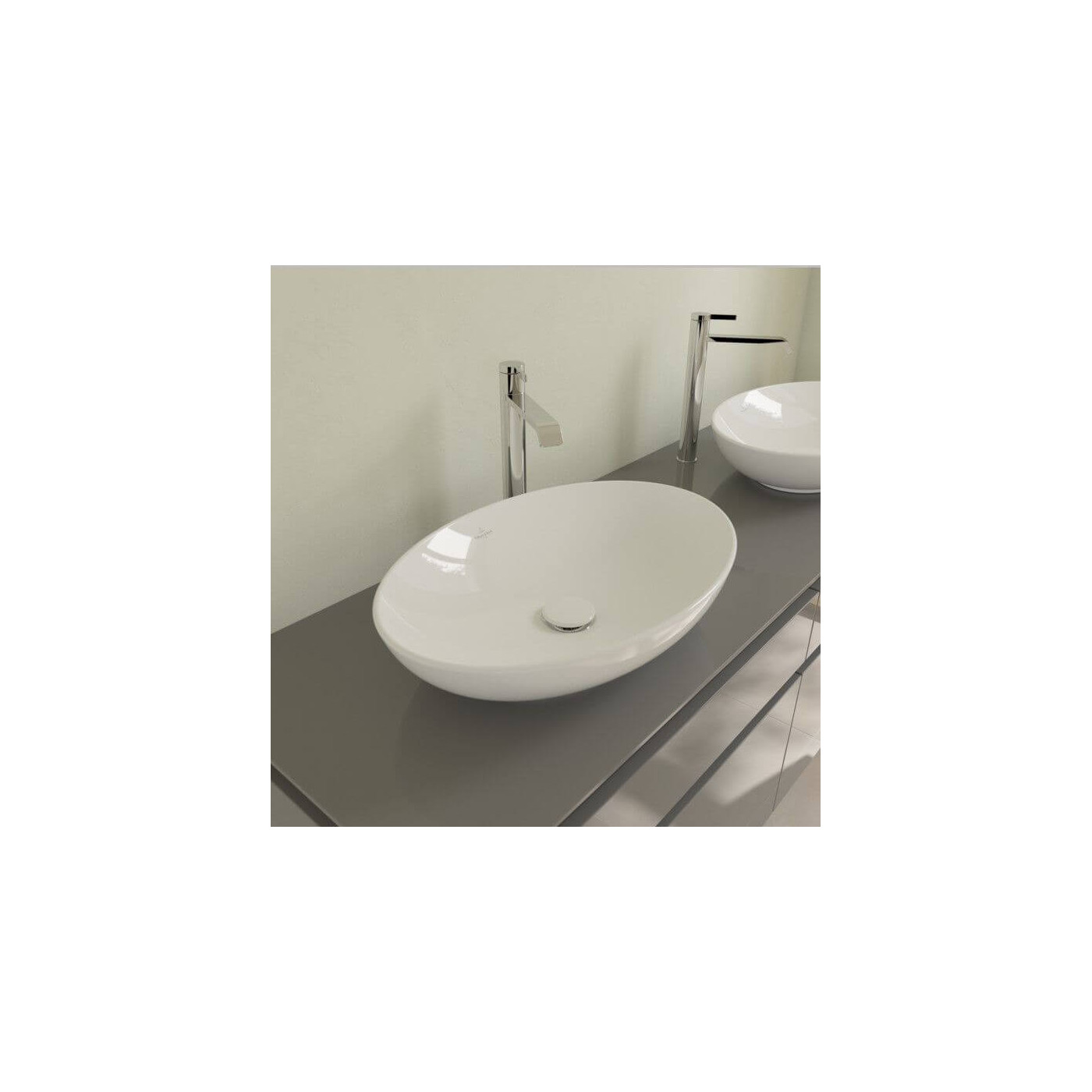 Umywalka Nablatowa Loop&Friends 62x42 CeramicPlus Weiss Alpin 4A4801R1 Villeroy&Boch Umywalka Nablatowa Loop&Friends 62x42 CeramicPlus Weiss Alpin 4A4801R1 Villeroy&Boch
