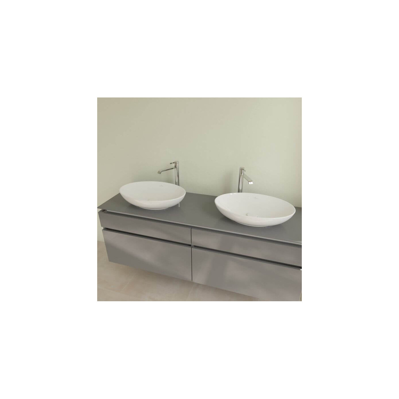Umywalka Nablatowa Loop&Friends 62x42 CeramicPlus Weiss Alpin 4A4801R1 Villeroy&Boch Umywalka Nablatowa Loop&Friends 62x42 CeramicPlus Weiss Alpin 4A4801R1 Villeroy&Boch