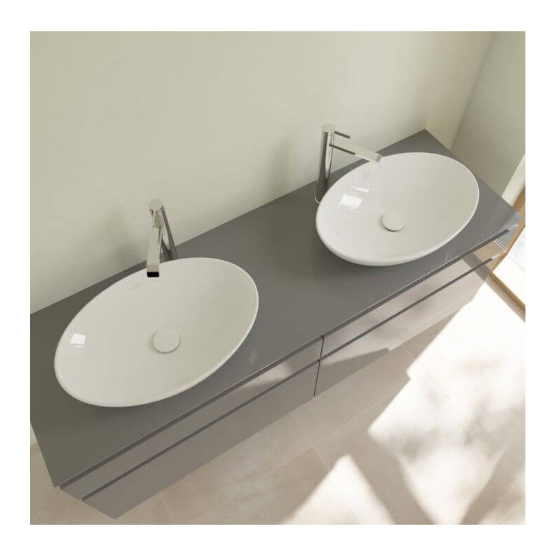 Umywalka Nablatowa Loop&Friends 62x42 CeramicPlus Weiss Alpin 4A4801R1 Villeroy&Boch Umywalka Nablatowa Loop&Friends 62x42 CeramicPlus Weiss Alpin 4A4801R1 Villeroy&Boch