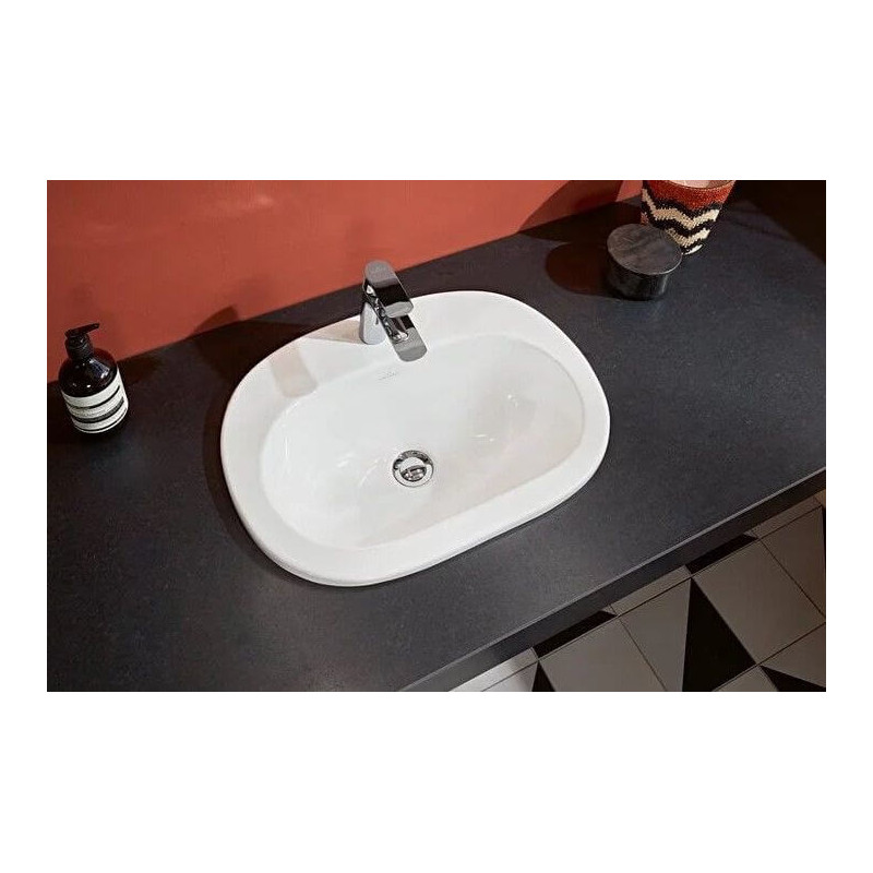 Umywalka Wpuszczana W Blat O.Novo 56x40 CeramicPlus Weiss Alpin 416156R1 Villeroy&Boch Umywalka Wpuszczana W Blat O.Novo 56x40 CeramicPlus Weiss Alpin 416156R1 Villeroy&Boch