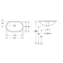 Umywalka Podblatowa O.Novo 53x32 Weiss Alpin 41625001 Villeroy&Boch Umywalka Podblatowa O.Novo 53x32 Weiss Alpin 41625001 Villeroy&Boch