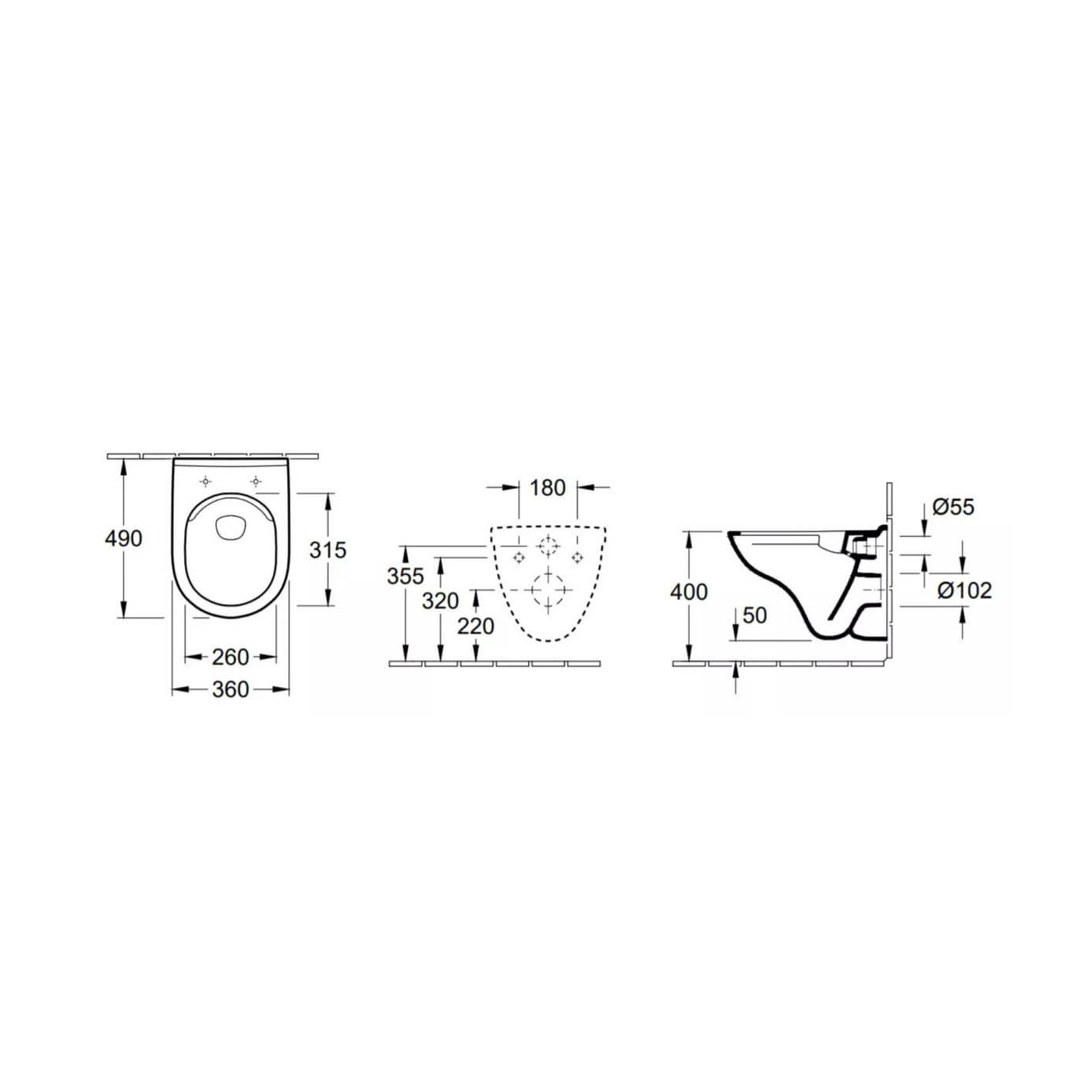 Miska Podwieszana O.Novo 36x49 Combi-Pack Weiss Alpin 5688HR01 Villeroy&Boch Miska Podwieszana O.Novo 36x49 Combi-Pack Weiss Alpin 5688HR01 Villeroy&Boch