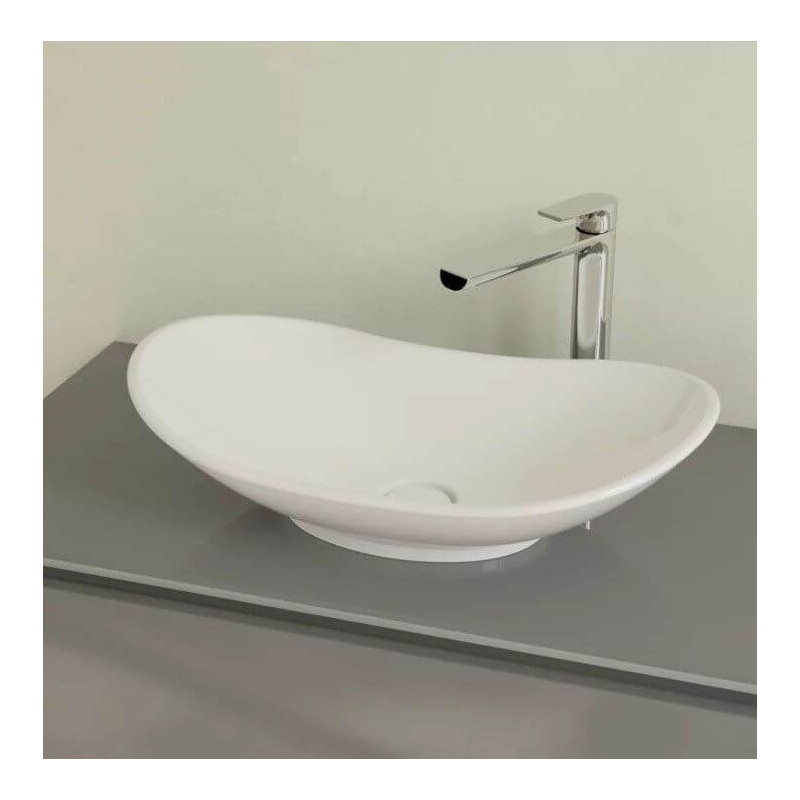Umywalka Nablatowa My Nature 61x36 CeramicPlus Weiss Alpin 411060R1 Villeroy&Boch Umywalka Nablatowa My Nature 61x36 CeramicPlus Weiss Alpin 411060R1 Villeroy&Boch