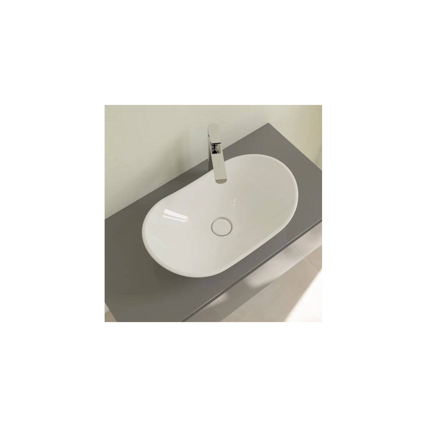 Umywalka Nablatowa My Nature 61x36 CeramicPlus Weiss Alpin 411060R1 Villeroy&Boch Umywalka Nablatowa My Nature 61x36 CeramicPlus Weiss Alpin 411060R1 Villeroy&Boch