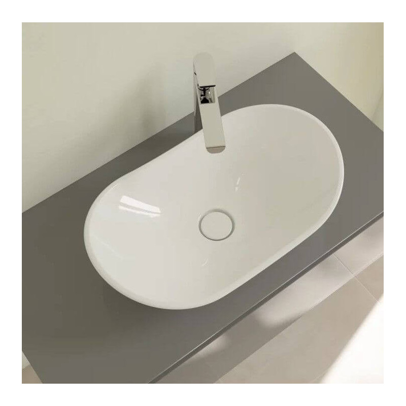 Umywalka Nablatowa My Nature 61x36 CeramicPlus Weiss Alpin 411060R1 Villeroy&Boch Umywalka Nablatowa My Nature 61x36 CeramicPlus Weiss Alpin 411060R1 Villeroy&Boch