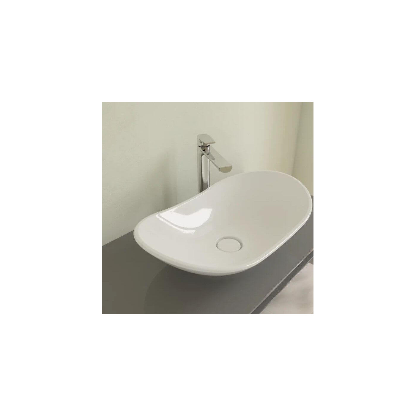 Umywalka Nablatowa My Nature 61x36 CeramicPlus Weiss Alpin 411060R1 Villeroy&Boch Umywalka Nablatowa My Nature 61x36 CeramicPlus Weiss Alpin 411060R1 Villeroy&Boch