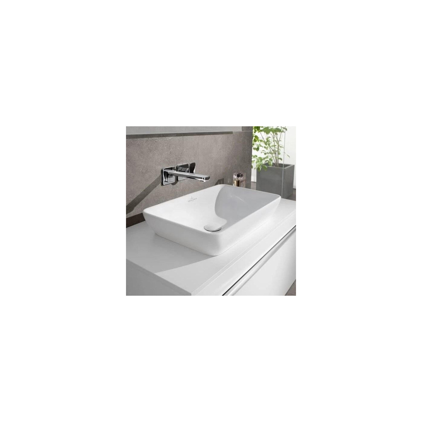 Umywalka Nablatowa Venticello 55x36 CeramicPlus Weiss Alpin 411355R1 Villeroy&Boch Umywalka Nablatowa Venticello 55x36 CeramicPlus Weiss Alpin 411355R1 Villeroy&Boch