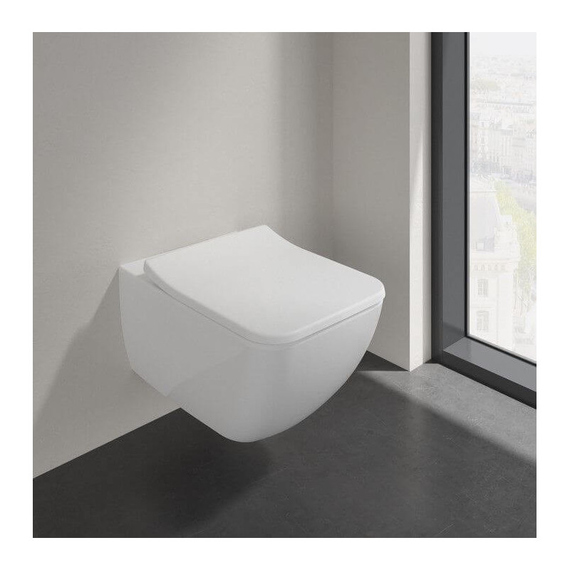 Miska WC Venticello Z Deską Wolnoopadającą CeramicPlus Weiss Alpin 4611RSR1 Villeroy&Boch Miska WC Venticello Z Deską Wolnoopadającą CeramicPlus Weiss Alpin 4611RSR1 Villeroy&Boch