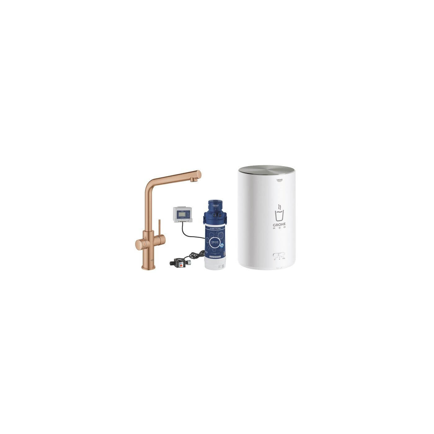 Wylewka I Bojler W Rozmiarze M GROHE Red Duo Brushed Warm Sunset 30327DL1 Grohe Wylewka I Bojler W Rozmiarze M GROHE Red Duo Brushed Warm Sunset 30327DL1 Grohe