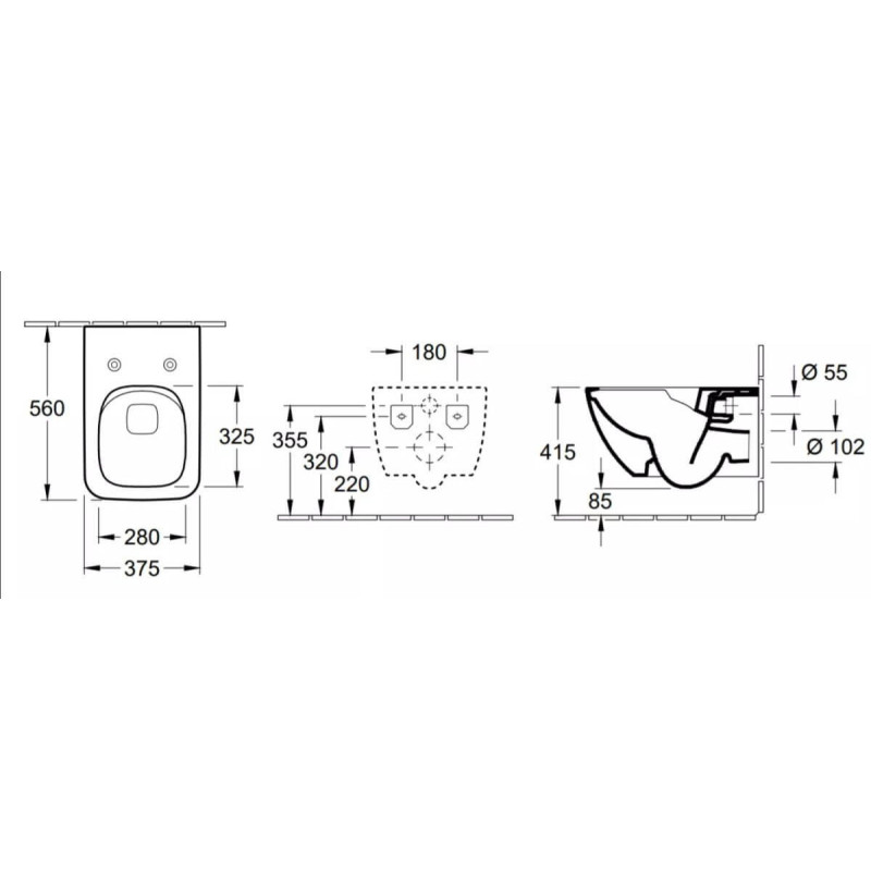 Miska WC Venticello Z Deską Wolnoopadającą CeramicPlus Weiss Alpin 4611RLR1 Villeroy&Boch Miska WC Venticello Z Deską Wolnoopadającą CeramicPlus Weiss Alpin 4611RLR1 Villeroy&Boch
