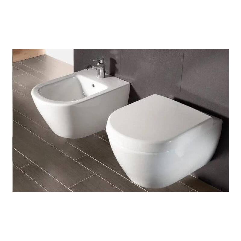 Bidet Wiszący Subway 2.0 37x56,5 CeramicPlus Weiss Alpin 540000R1 Villeroy&Boch Bidet Wiszący Subway 2.0 37x56,5 CeramicPlus Weiss Alpin 540000R1 Villeroy&Boch