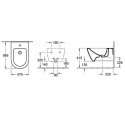Bidet Wiszący Subway 2.0 37x56,5 CeramicPlus Weiss Alpin 540000R1 Villeroy&Boch Bidet Wiszący Subway 2.0 37x56,5 CeramicPlus Weiss Alpin 540000R1 Villeroy&Boch