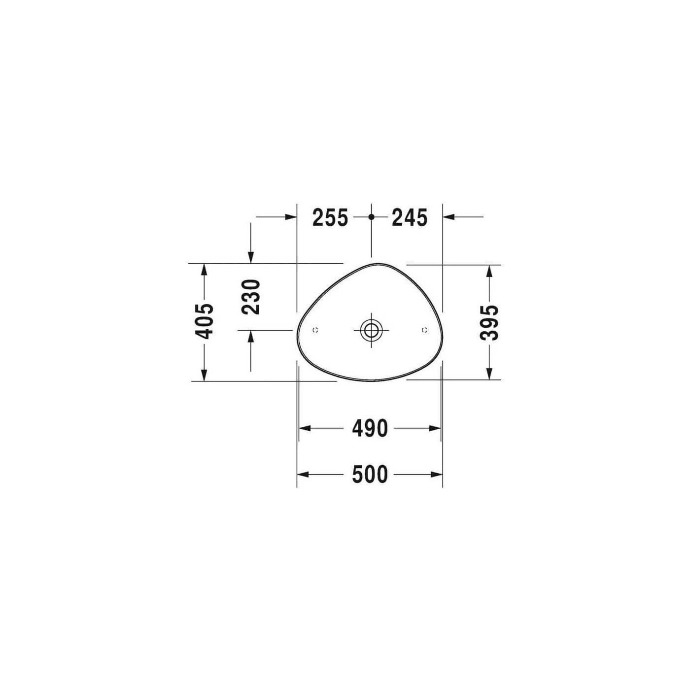 Umywalka Nablatowa Cape Cod 50x40,5 2339500000 Duravit Umywalka Nablatowa Cape Cod 50x40,5 2339500000 Duravit