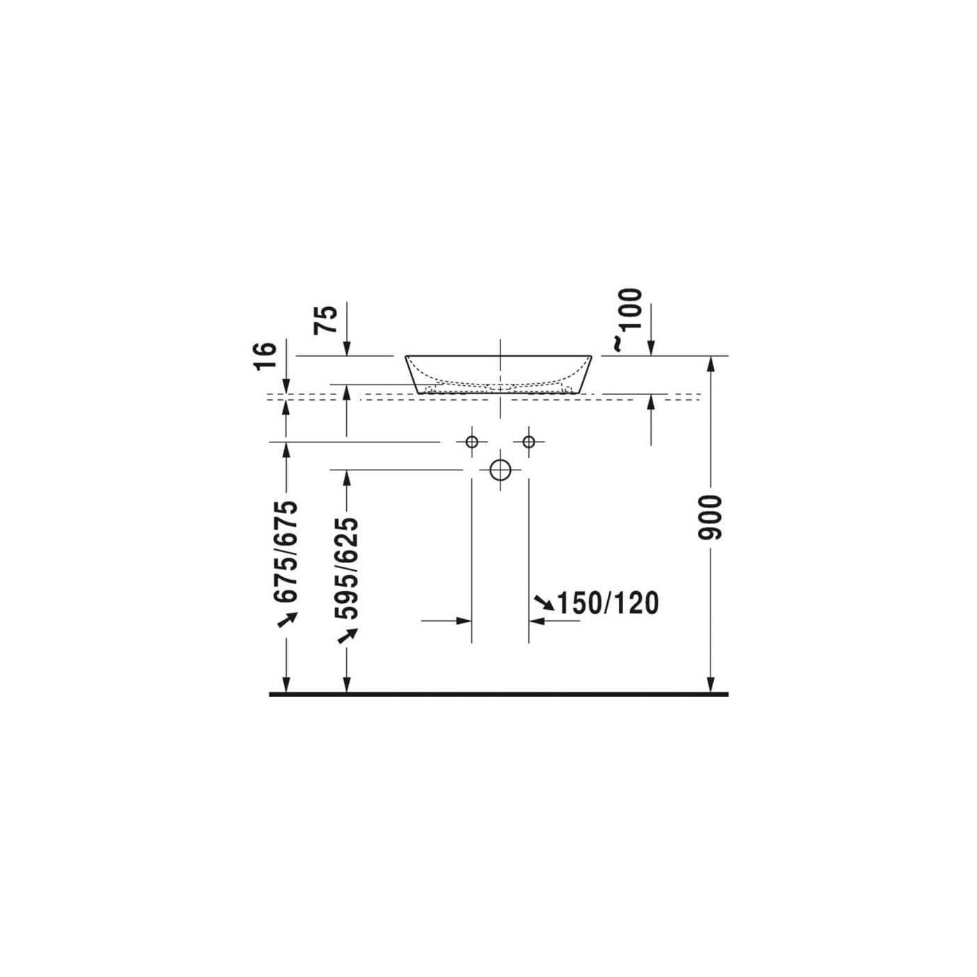 Umywalka Nablatowa Cape Cod 50x40,5 2339500000 Duravit Umywalka Nablatowa Cape Cod 50x40,5 2339500000 Duravit