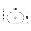 Umywalka Nablatowa D-Neo 60x40 2372600070 Duravit Umywalka Nablatowa D-Neo 60x40 2372600070 Duravit