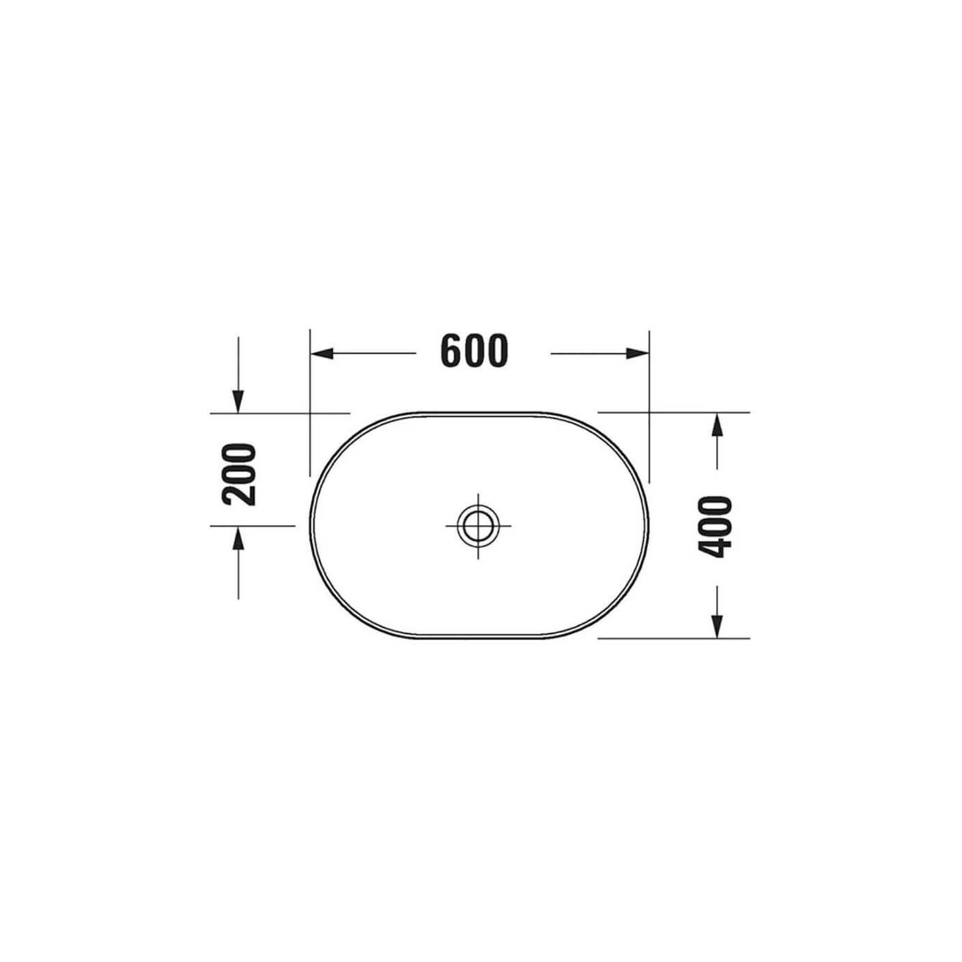 Umywalka Nablatowa D-Neo 60x40 2372600070 Duravit Umywalka Nablatowa D-Neo 60x40 2372600070 Duravit