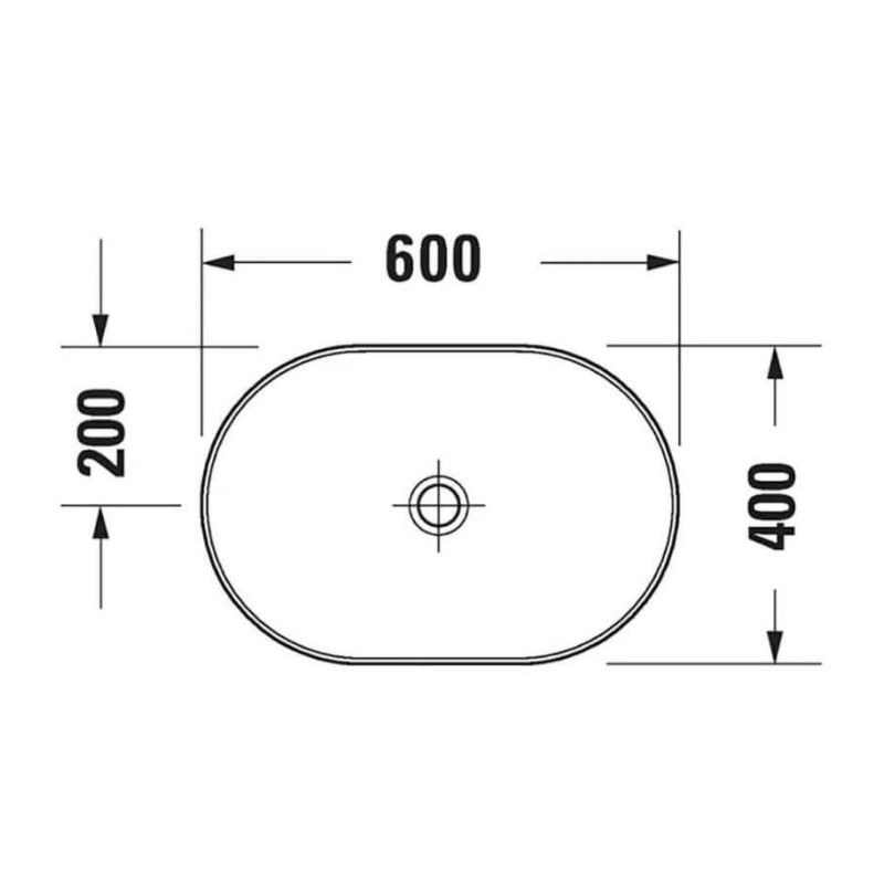 Umywalka Nablatowa D-Neo 60x40 2372600070 Duravit Umywalka Nablatowa D-Neo 60x40 2372600070 Duravit