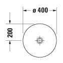 Umywalka Nablatowa D-Neo 40x40 2371400070 Duravit Umywalka Nablatowa D-Neo 40x40 2371400070 Duravit