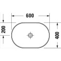 Umywalka Nablatowa D-Neo 60x40 Antracyt Mat 2372601370 Duravit Umywalka Nablatowa D-Neo 60x40 Antracyt Mat 2372601370 Duravit