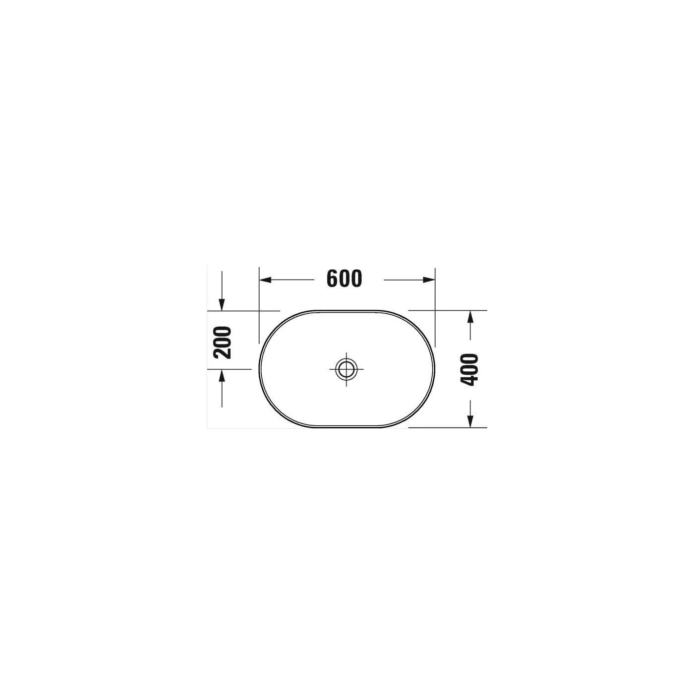 Umywalka Nablatowa D-Neo 60x40 Antracyt Mat 2372601370 Duravit Umywalka Nablatowa D-Neo 60x40 Antracyt Mat 2372601370 Duravit