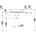 Umywalka Nablatowa D-Neo 60x40 Antracyt Mat 2372601370 Duravit Umywalka Nablatowa D-Neo 60x40 Antracyt Mat 2372601370 Duravit