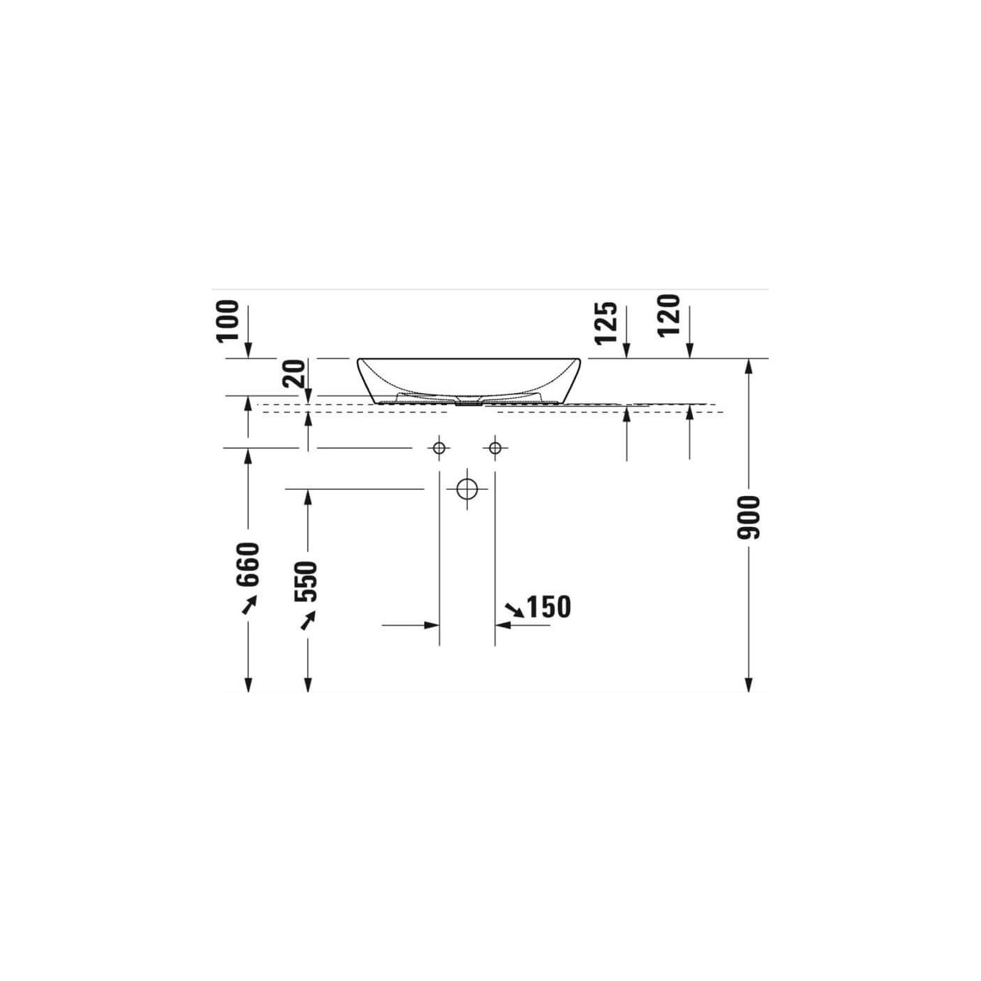 Umywalka Nablatowa D-Neo 60x40 Antracyt Mat 2372601370 Duravit Umywalka Nablatowa D-Neo 60x40 Antracyt Mat 2372601370 Duravit