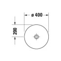Umywalka Nablatowa D-Neo 40x40 Antracyt Mat 2371401370 Duravit Umywalka Nablatowa D-Neo 40x40 Antracyt Mat 2371401370 Duravit