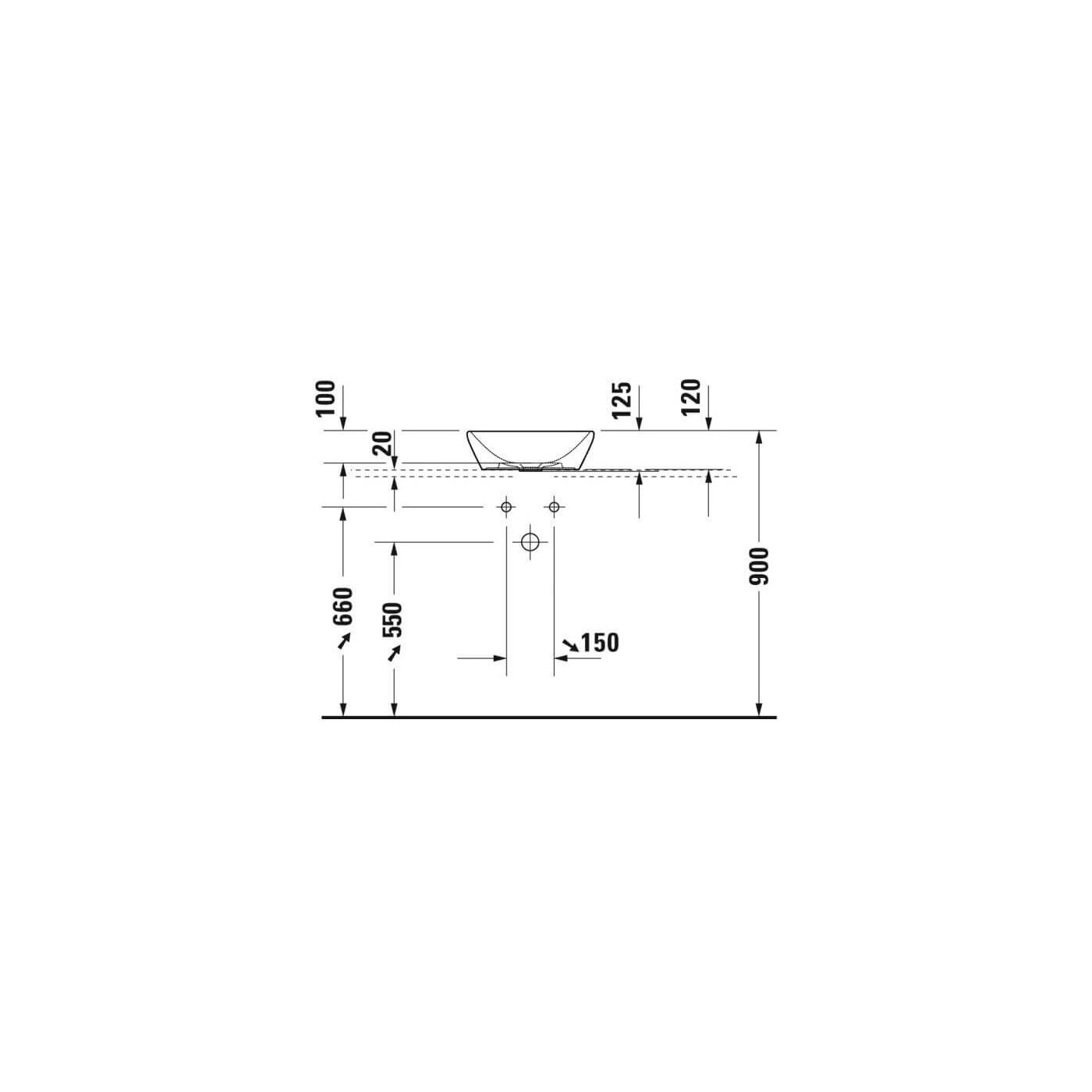 Umywalka Nablatowa D-Neo 40x40 Antracyt Mat 2371401370 Duravit Umywalka Nablatowa D-Neo 40x40 Antracyt Mat 2371401370 Duravit