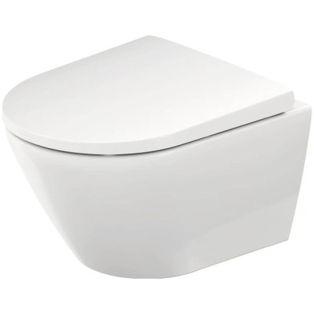 Miska WC Rimless 257709 D-Neo 37x48 Z Deską Wolnoopadającą 45880900A1 Duravit