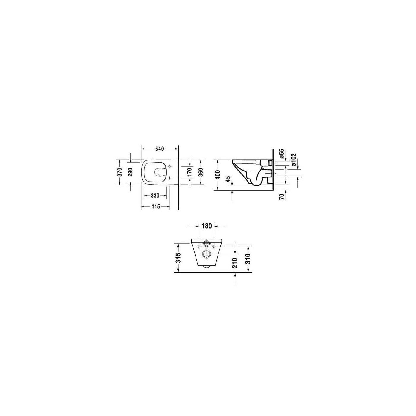 Miska WC Rimless 255109 DuraStyle Z Deską Wolnoopadającą 45510900A1 Duravit Miska WC Rimless 255109 DuraStyle Z Deską Wolnoopadającą 45510900A1 Duravit