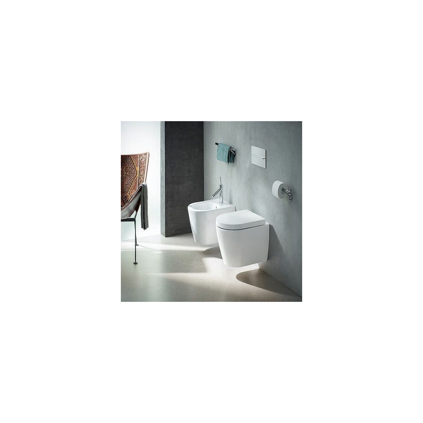 Miska WC Rimless 48 Me By Starck 36,5x48 Z Deską Wolnoopadającą 45300900A1 Duravit Miska WC Rimless 48 Me By Starck 36,5x48 Z Deską Wolnoopadającą 45300900A1 Duravit
