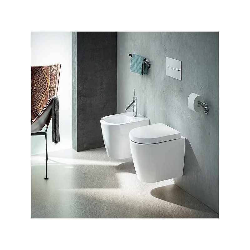 Miska WC Rimless 48 Me By Starck 36,5x48 Z Deską Wolnoopadającą 45300900A1 Duravit Miska WC Rimless 48 Me By Starck 36,5x48 Z Deską Wolnoopadającą 45300900A1 Duravit