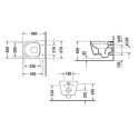 Miska WC Rimless 48 Me By Starck 36,5x48 Z Deską Wolnoopadającą 45300900A1 Duravit Miska WC Rimless 48 Me By Starck 36,5x48 Z Deską Wolnoopadającą 45300900A1 Duravit