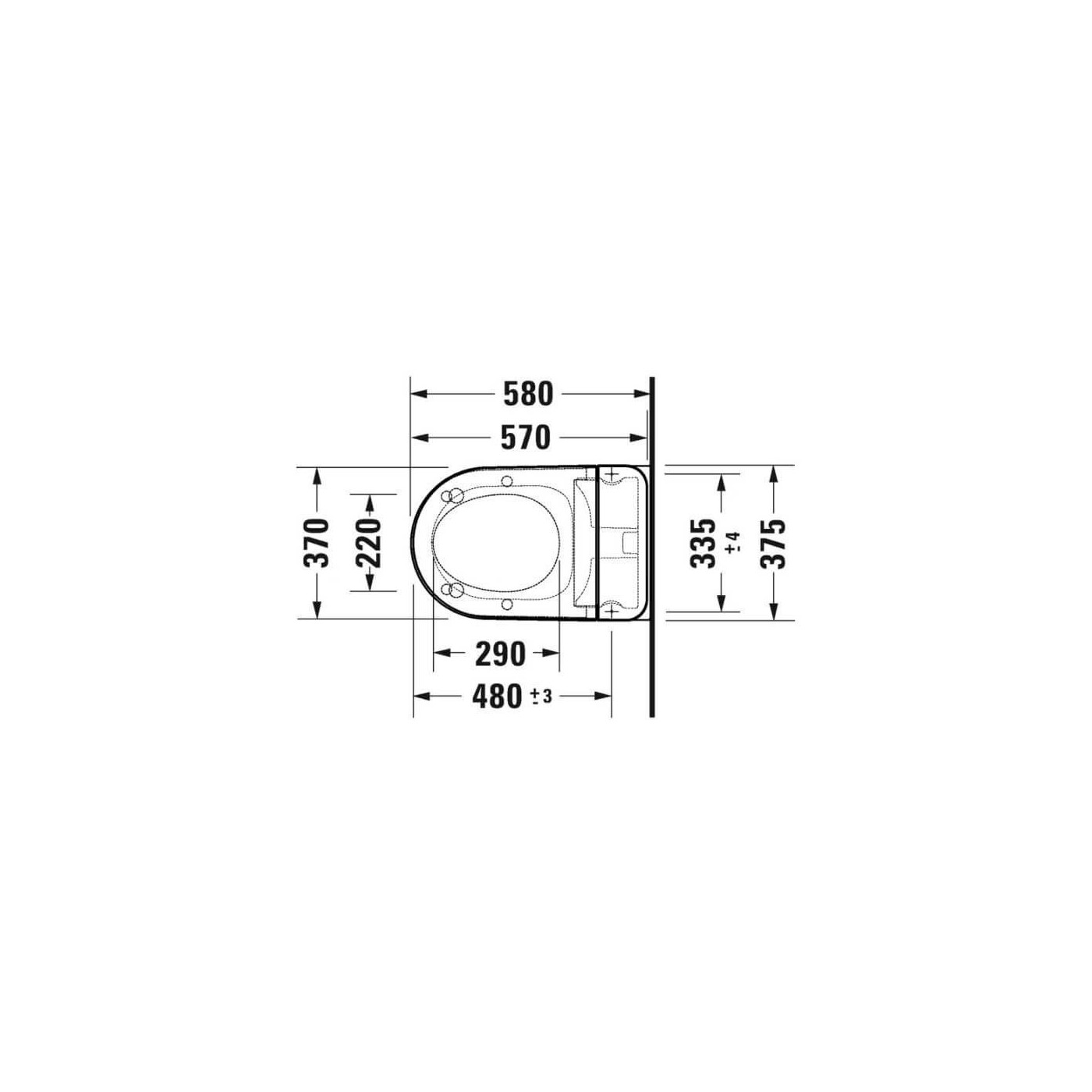 Miska WC D-Neo Compact 58x37,5 Z Deską Myjącą 654000012004300 Duravit Miska WC D-Neo Compact 58x37,5 Z Deską Myjącą 654000012004300 Duravit