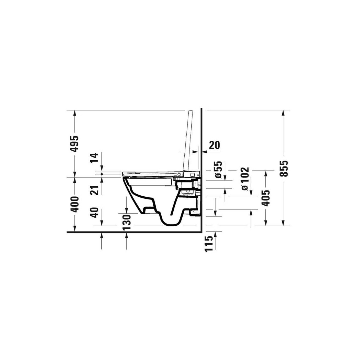 Miska WC D-Neo Compact 58x37,5 Z Deską Myjącą 654000012004300 Duravit Miska WC D-Neo Compact 58x37,5 Z Deską Myjącą 654000012004300 Duravit