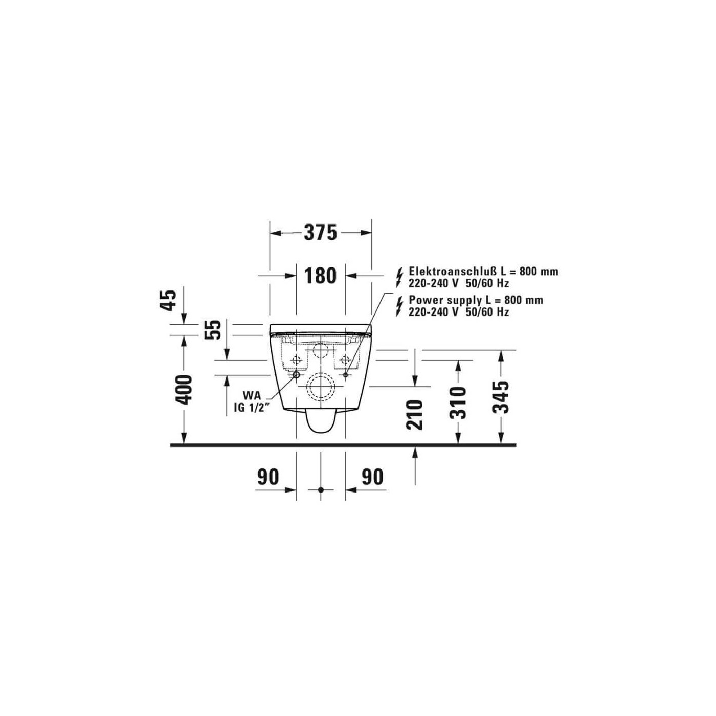 Miska WC D-Neo Compact 58x37,5 Z Deską Myjącą 654000012004300 Duravit Miska WC D-Neo Compact 58x37,5 Z Deską Myjącą 654000012004300 Duravit