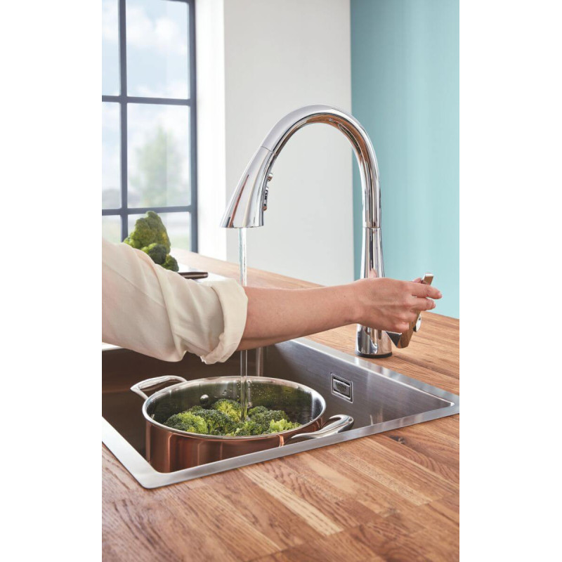 Elektroniczna Jednouchwytowa Bateria Zlewozmywakowa Zedra Touch 30219002 Grohe Elektroniczna Jednouchwytowa Bateria Zlewozmywakowa Zedra Touch 30219002 Grohe