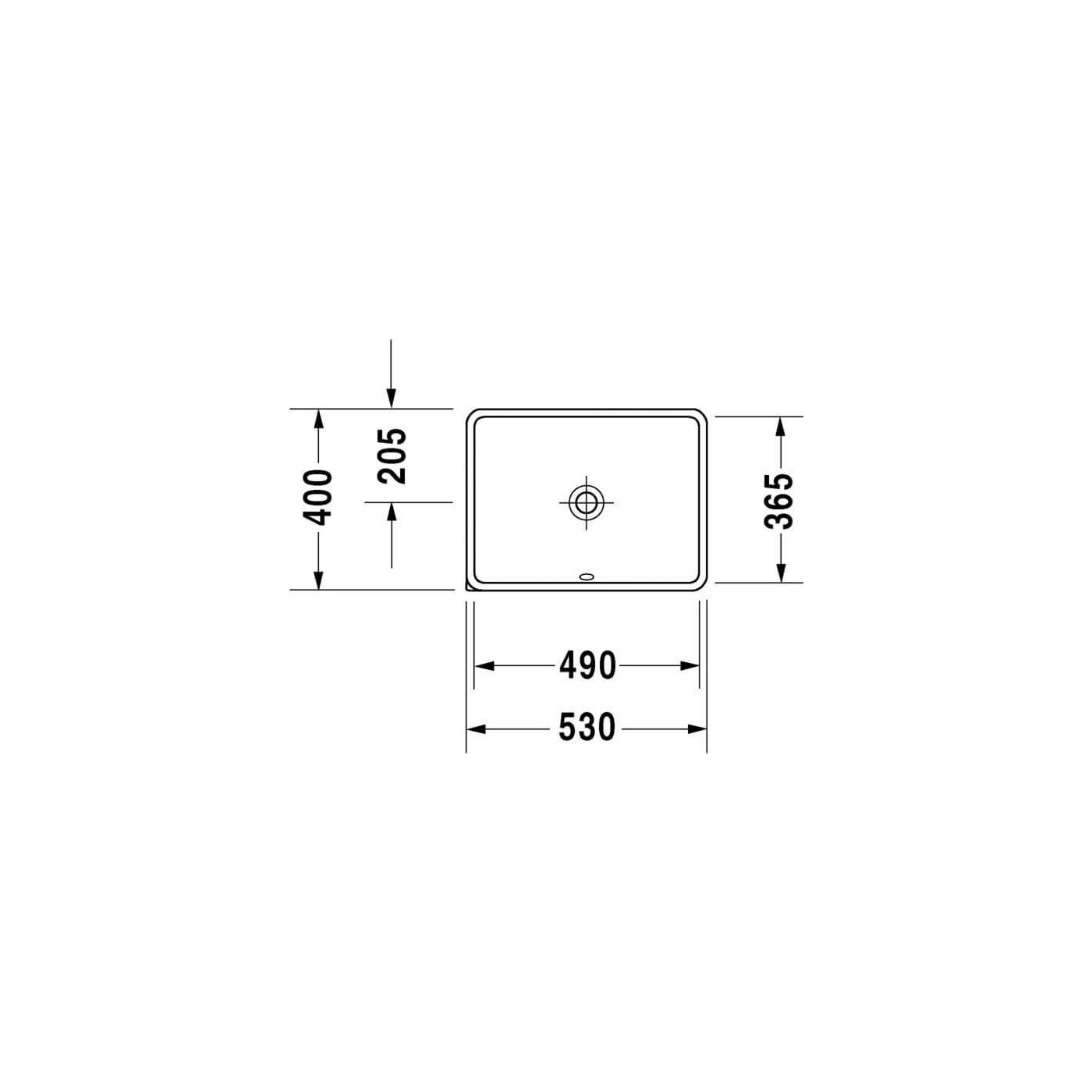 Umywalka Podblatowa Starck 3 49x36,5 0305490000 Duravit Umywalka Podblatowa Starck 3 49x36,5 0305490000 Duravit