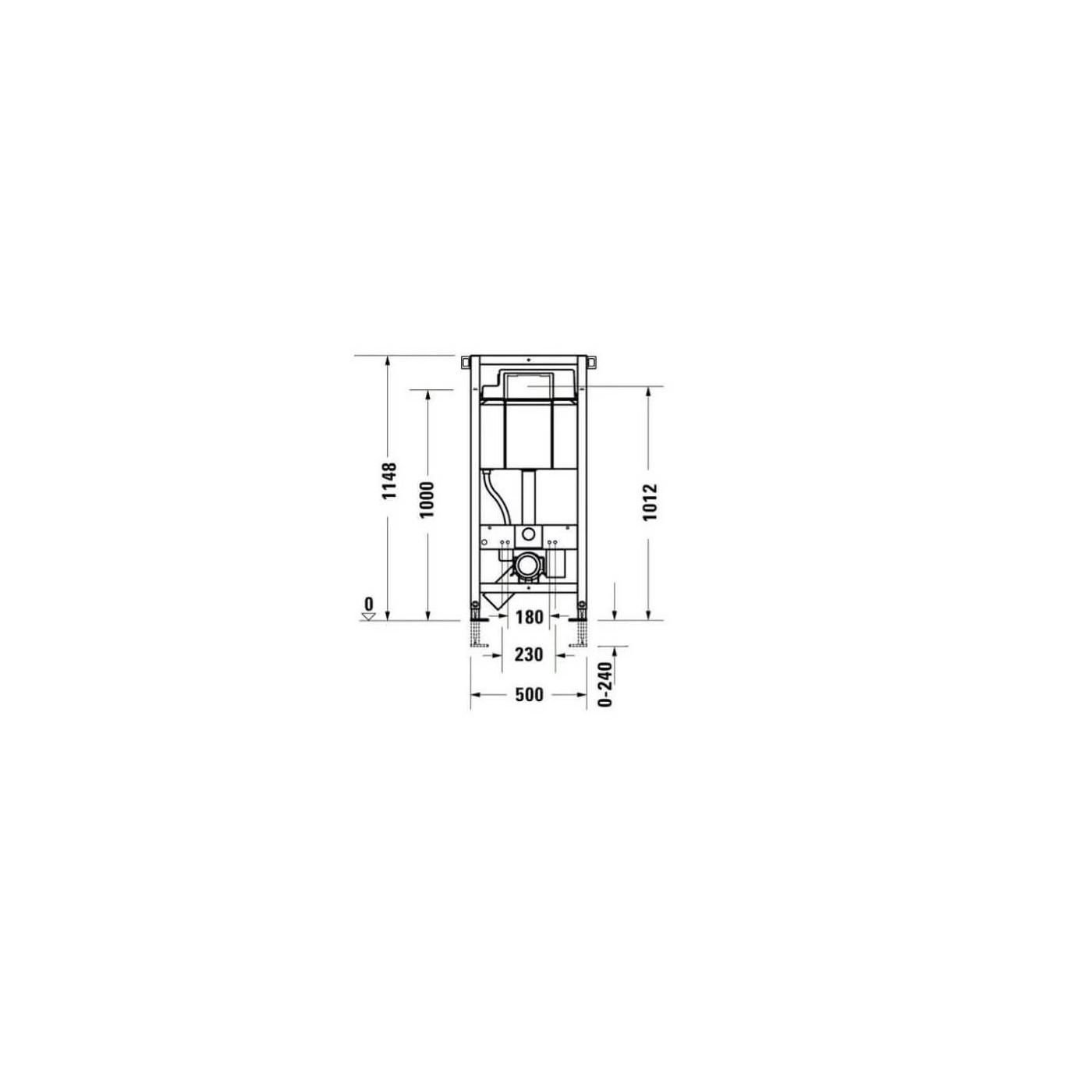 Stelaż Podtynkowy DuraSystem Standard WD1011000000 Duravit Stelaż Podtynkowy DuraSystem Standard WD1011000000 Duravit