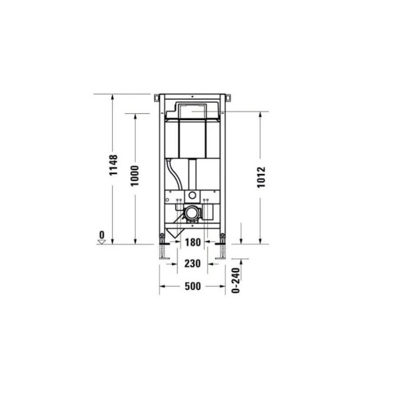 Stelaż Podtynkowy DuraSystem Standard WD1011000000 Duravit Stelaż Podtynkowy DuraSystem Standard WD1011000000 Duravit