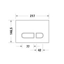 Przycisk Spłukujący Do WC DuraSystem A1 WD5001011000 Duravit Przycisk Spłukujący Do WC DuraSystem A1 WD5001011000 Duravit